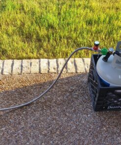 Alternative view of Bayou Classic M5HPR-30 48-in Stainless Braided LPG Hose w/ 0-30-psi Adjustable High Pressure Regulator Features 3/8-in Flare Swivel Fitting Designed For Bayou Classic Banjo Cookers & Jet Cookers Silver