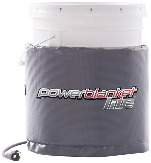 Powerblanket Lite PBL05 5-Gallon Insulated Pail Heater - Bucket Heater (5 Gallon / 19 Liter) Fits 5-Gallon Bucket/Pail