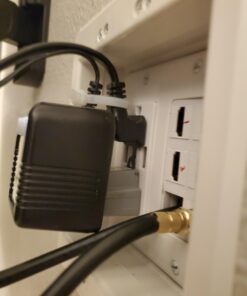 Arlington TVBU505-1 Recessed TV Box Wall Plate Kit Paintable 2-Gang, White Plastic 2 Gang 35 91OFmSQANBL