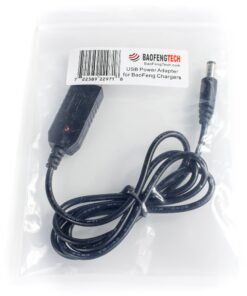 BTECH USB Smart Charger (9-10.8V) Transformer Cable for BaoFeng, BTECH BF-F8HP, UV-82HP, UV-5R, UV-5X3 (CH-5, CH-8, etc. Charger Base Compatible) 10V Charger USB Power Cable 10 91OG48MvJCL