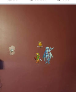 RoomMates RMK2780SCS Nintendo Zelda: Ocarina Of Time 3D Peel and Stick Wall Decals Zelda 3D Decals 37 91OHgi936L