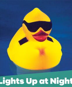 GAME 8002 Solar Light-Up Derby Pool 3”-Tablet Chlorine Dispenser LED Light Sensor Expandable Basket Adjustable Flow Rate Duck, Tiki, Globe, Pineapple, and Volcano, Older Version 26 91OHjBQATL