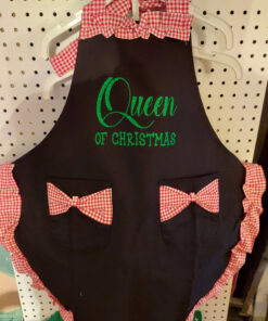 Hyzrz Women's Apron with Pockets, Black and Red Multicolor 35 91OLLSsvbIL