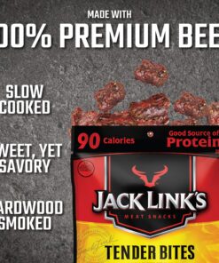 Jack Link's Premium Cuts Beef Steak Tender Bites, Teriyaki, 1.25 Ounce (Pack of 10) 1.25 Ounce (Pack of 10) 14 91OOxEJCI4L