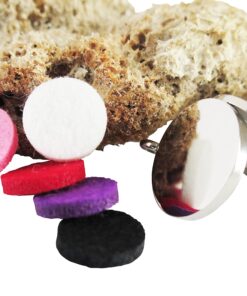 Coral Bliss Essential Oil Diffuser Necklace with Leakproof Locket - Hypoallergenic 316L Surgical Grade Stainless Steel 25mm Aromatherapy Jewelry (2 Chain Designs, 5 Reusable Pads, Microfiber Pouch) Traditional 15 91OS2tHTM8L