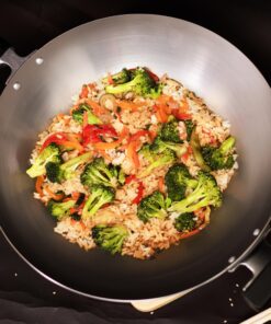 JOYCE CHEN Professional Series 14-Inch Carbon Steel Wok with Phenolic Handles 14 - inch Flat Bottom Wok 28 91OaTtnczSL