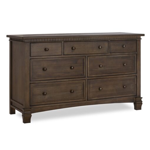 Evolur Cheyenne and Santa Fe Double Dresser, Antique Brown, 54x33x20.3 Inch (Pack of 1) 54x33x20.3 Inch (Pack of 1) English