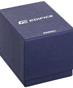 Casio Men's 'Edifice' Quartz Stainless Steel and Leather Watch, Color:Black (Model: EFR-553L-1BVCF) 9 91OdreU2TL