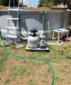 Intex Krystal Clear Sand Filter Pump for Above Ground Pools, 14-inch, 110-120V with GFCI 14 in Pump only 50 91OgyNWFofL