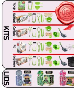 Canning Pot with Rack and full Set + ½ Pint ladle Measuring Cups - Supplies Kit for Beginner, Food Grade Stainless Steel Accessories Starter Canning Kit with Pot and Rack 16 91OkGlE3xML