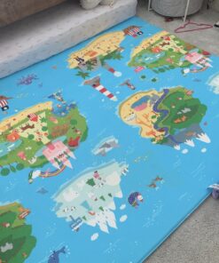 Baby Care Play Mat (Large, Playful - Magical Island) 82'' x 55'' Original One-Piece Reversible Rollable Waterproof Play Mat for Infants, Babies, Toddler, and Kids Large 32 91Opy0xtDKL