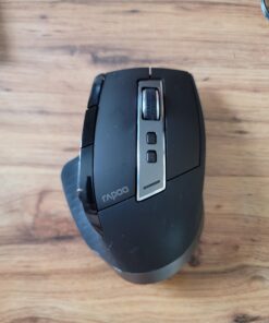 Rapoo Bluetooth Wireless Mouse, 4 Adjustable DPI Rechargeable , Multi-Device (3 Bluetooth+USB) Programmable Ergonomic Mouse with Side Roller, Laser Mouse for Laptop Desktop PC 44 91OwAufVMNL