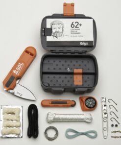 S.O.L. Survive Outdoors Longer Origin, Multi-Function Ultimate Survival Tool, Waterproof & Lightweight Case, Compact Outdoor Emergency Gear Kit, Buck Tilton Lifesaving Tips & Techniques, 6.25oz 47 91P17D7JLGL 1