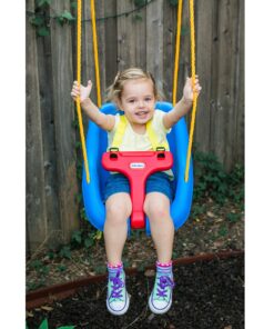 Little Tikes Snug 'n Secure Blue Swing with Adjustable Straps, 2-in-1 for Baby and Toddlers Ages 9 Months - 4 Years 16 91PDTzhDXwL