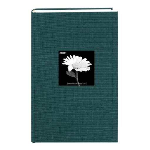 Fabric Frame Cover Photo Album 300 Pockets Hold 4x6 Photos, Majestic Teal