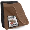 iPrimio Small Cat Litter Trapper Litter Mat, EZ Clean Cat Mat, Litter Box Mat Water Proof Layer and Puppy Pad Option. Patented (23"x21" Brown) 23x21 - Brown