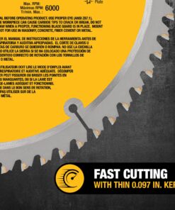 DEWALT 10-Inch Miter / Table Saw Blades, 60-Tooth Crosscutting & 32-Tooth General Purpose, Combo Pack (DW3106P5) Saw Blade Combo Pack, 10 In., 60/32T 25 91PMcVMglKL
