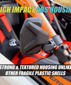 Chupacabra Offroad UTV Side Mirror Kit (2 Pack) Fits 1.6"- 2" Round Roll Cage Bar, Side UTV Mirrors w/Break Away & Adjustable Design - High Impact Shatter Proof Tempered Glass (Driver/Passenger Side) 35 91PODy6d GL