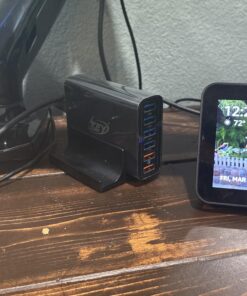 Key Power Quick Charge 3.0 Wall Charger, 60W 6-Port USB Fast Charger Desktop Charging Station for iPhone/PRO MAX/XS Max/XR/X/8/7/Plus, iPad Pro/Air 2/Mini, Galaxy S10/S9/S8/S7/Plus HTC and More 50 91PRQ9lA7ZL