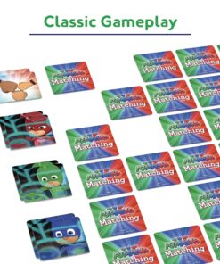 Wonder Forge PJ Masks Matching Game by Wonder Forge | For Boys & Girls Age 3 to 5 | A Fun & Fast Memory Game for Kids | Connor, Greg, Amaya, Night Ninja, and more 1.5 x 8 x 10.5 inches 15 91PTn mrKBL 1