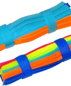 Alternative view of Ceeyali Colorful Reusable Fastening Cable Cord Tie Wire Organizer for Home Office Tablet PC TV Electronics Wire Management etc (Pack of 100) Colorful 100 Pack