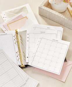 Hallmark Address Book Refill Pages (Pack of 44 Replacement Pages for Addresses, Appointments) Replacement 44 Ct 8 91Pb7RQOHAL