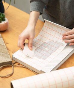 Angel Crafts Transfer Paper Tape: Craft Transfer Tape for Vinyl Application with Red Grid Lines - Self Adhesive Roll Compatible with Cricut, Silhouette Cameo - 6 Inch by 50 Feet 1 Pack White 26 91PbcxseO4L 1