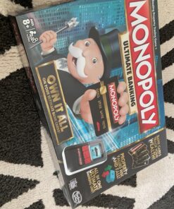 Hasbro Gaming Monopoly Ultimate Banking Edition Board Game for Families and Kids Ages 8 and Up, Electronic Banking Unit (Amazon Exclusive) 51 91PczI nF1L