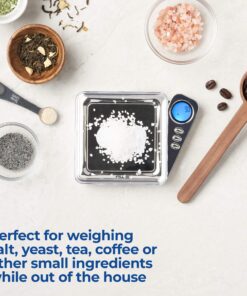 AMERICAN WEIGH SCALES Blade Series Digital Precision Pocket Weight Scale with Silicone Mat, Chrome, 1000g x 0.1g (BL-1KG-CH-SE) BL-1KG-Chrome with silicone Mat 12 91PoUFCOxDL