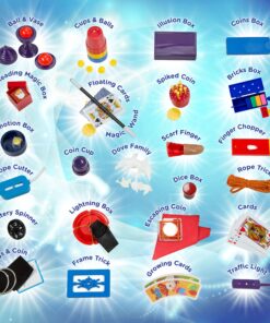 Learn & Climb Mega Magic Kit for Kids - Perform 100's of Today's Most Exciting Tricks - Magic Set with Tutorial Videos for Kids Ages 6-8, 8-10, 10-12 9 91PsS0D1emL