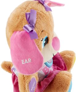 Fisher-Price Laugh & Learn Baby & Toddler Toy Smart Stages Sis Interactive Plush Dog with Music Lights & Learning Content for Ages 6+ Months 45 91Q4i0JnKDL