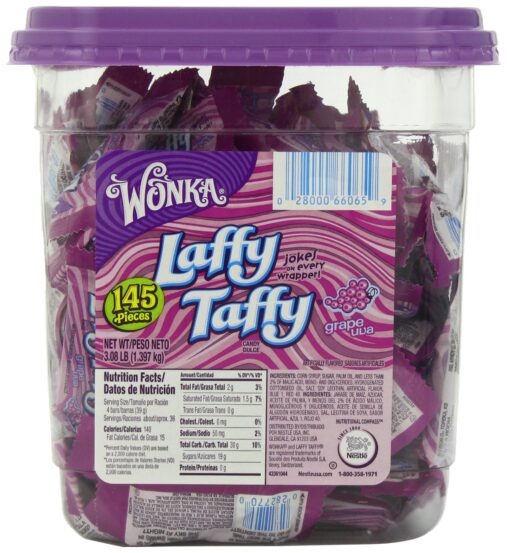 Laffy Taffy Candy Jar, Grape, 145Count