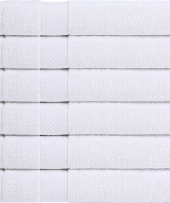 Utopia Towels 6 Pack Small Bath Towel Set, 100% Ring Spun Cotton (22 x 44 Inches) Lightweight and Highly Absorbent Quick Drying Towels, Premium Towels for Hotel, Spa and Bathroom (White) 22 x 44 Inches White 20 91Q9zacnlhS