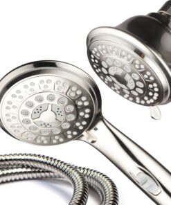 Hotel Spa 42-Setting Ultra-Luxury 3-Way Combo with ON/Off Pause Switch/Brushed Nickel 25 91QB084EmBL