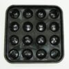 Iszy Billiards Standard Pool Ball Tray for 16 Balls (2 1/4-Inch, Black)