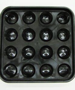 Iszy Billiards Standard Pool Ball Tray for 16 Balls (2 1/4-Inch, Black)