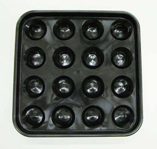 Iszy Billiards Standard Pool Ball Tray for 16 Balls (2 1/4-Inch, Black)