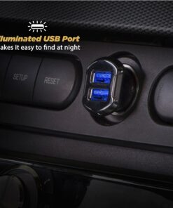 Scosche USBC242M ReVolt Universal Cigarette Lighter Multi Device Compact Dual Port USB Car Charger, Fast Charge Two Devices Simultaneously, Black Dual USB-A 24W 20 91QHFUdlmEL