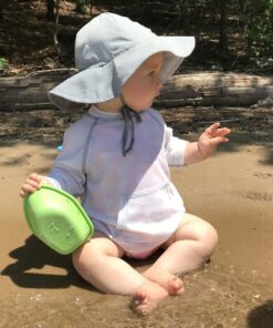 i play. Baby Girls' Brim Hat | All-Day UPF 50+ Sun Protection for Head, Neck, & Eyes 0-6 Months Gray 12 91QKmOxs5qL 1