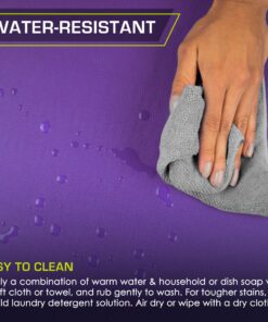 ProsourceFit Tri-Fold Folding Thick Exercise Mat 6’x2’ with Carrying Handles for Tumbling, MMA, Martial Arts, Gymnastics, Stretching, Core Workouts Purple 8 91QKwOpvhL