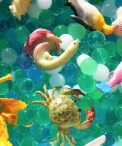 SENSORY4U Dew Drops Water Beads Ocean Explorers Tactile Sensory Kit - 26 Sea Animal Creatures Included - Great Fine Motor Skills Toy for Kids 26 91QSvHjZnWL