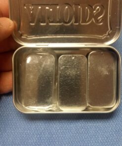 Empty Slide Top Tin Containers for Lip Balm, Crafts, Storage Kit - .25oz, 6 Pack 6 Count (Pack of 1) Sliver 27 91QTG3HneyL