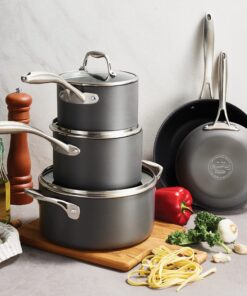 Alternative view of Tramontina Cookware Set Hard Anodized 8-Piece 8 Pc Cookware Set