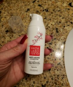 Hada Labo Tokyo Anti-Aging Hydrator 1.7 Fl. Oz - with Super Hyaluronic Acid, Collagen and Retinol Complex - lightweight anti aging serum helps increase firmness and elasticity, fragrance free 16 91QVjGoBjFL