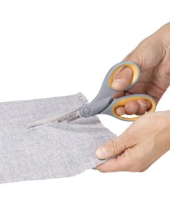 Westcott 13901 8-Inch Titanium Scissors For Office and Home, Yellow/Gray, 2 Pack 28 91QgoSxbzfL