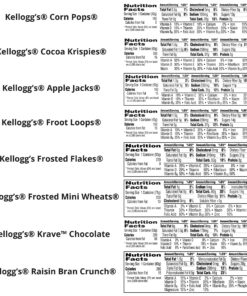 Kellogg's Cereal in a Cup Variety Pack - 8 Tasty Flavors, Portable Breakfast, Bulk Size (Pack of 60 Cups) 6 91QgwWf0yhL