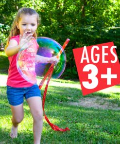 The Original Giant Bubble Wand Makes The World's Longest Bubbles, Over 36 feet Long, Includes 2.7 Gallons of Giant Bubble Solution, Non-Toxic Certified 24 91Qiwk6qmL