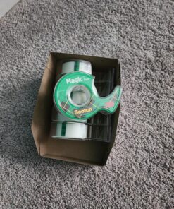 Scotch Magic Tape, Invisible, Repair Christmas Cards and Use as Holiday Gift Wrap Supplies for Christmas, 6 Tape Rolls With Dispensers 6 Packs 38 91QkfwyCUBL