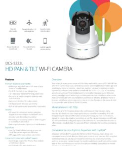 D-Link DCS-5222L HD Pan & Tilt Wi-Fi Camera (White) (Discontinued by Manufacturer) 21 91QurZpMAZL