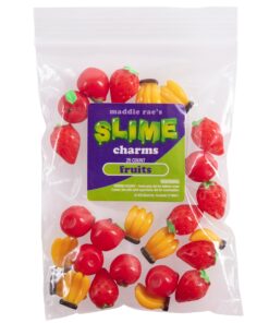 Maddie Rae's Scrapbooking Charms, Mixed Fruit 25 pcs of Beads, Strawberry, Apple, Bananas- Stocking Stuffer 8 91R d15yYCL